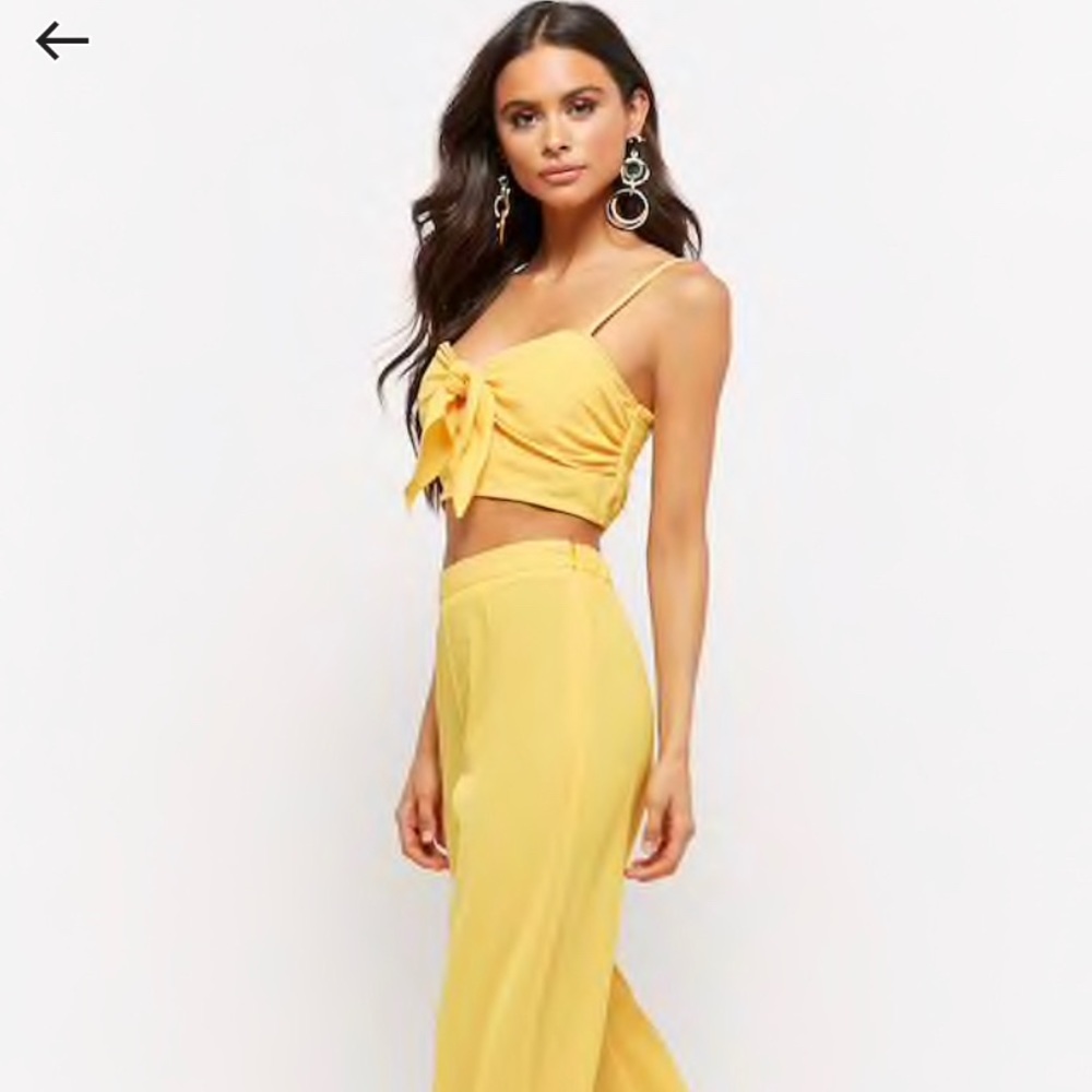 Two Piece Jumpsuit Yellow